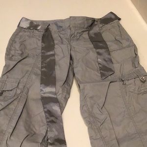 Express 3/4 pants.  Size 2. Lite olive green.